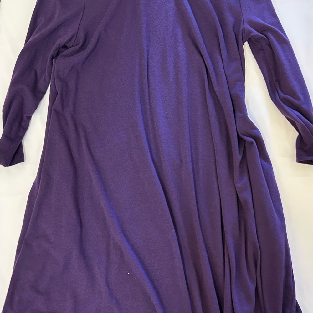 Zenana Outfitters Purple Long Sleeve Dress